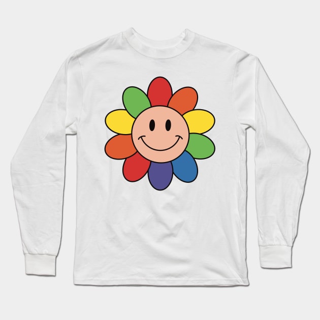 LGBT daisy flower Long Sleeve T-Shirt by Flor Volcanica